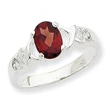 Sterling Silver Garnet Ring