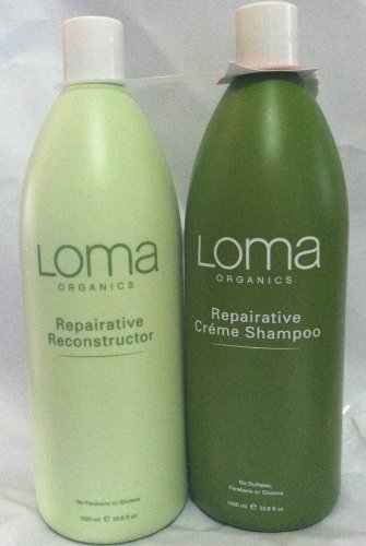 Loma Organics Repairative Creme Shampoo/ReConstructor Conditioner Duo 33.8 oz