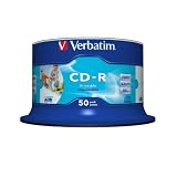 Verbatim CD-R Wide Printable Surface 52x 700MB CD-Rohlinge 50er Spindelvon "Verbatim"