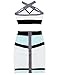 Alice & Elmer Women's Bodycon Skirt Set 2 Pieces Sleeveless Celebrity Bandage Dress