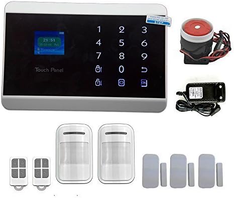 Konxe Home Security System 99 Wireless Zone Remote Control Dual Network GSM/PSTN Touch Screen Alarm with Voice Prompt