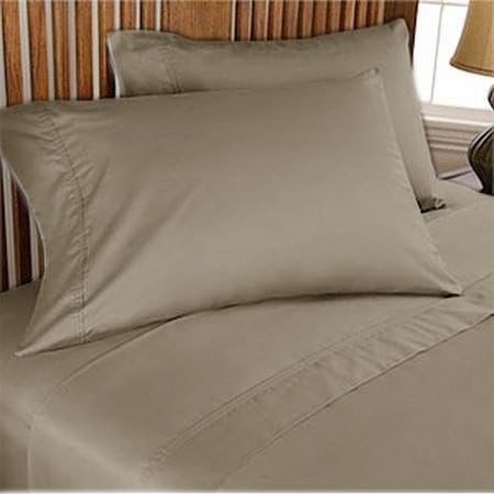 500 TC Deluxe Ultra Soft Silky 100% Egyptian cotton Elegant Fitted Sheet 500 THREAD COUNT Twin XL Moss solid