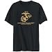 T-Shirt Mens Black " Unicycle Trials DEPT MARINE CORPS " Sports Large