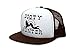 Booty Hunter Flat Bill Unisex-Adult One-Size Trucker Hat Cap Brown/White