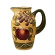WATER PITCHER,CERAMIC PITCHER TUSCANY FRUIT DECOR