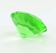 Green Paradot Diamond Shaped Glass Paperweight