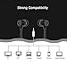 WOYING W8 Stereo Wired In-Ear Earbud Heavy Bass Headphone Headset 3.5mm Earphones with Mic for iPhone Samsung Smartpones and PC White