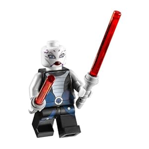 Asajj Ventress with 2 Red Lightsabers with Special Handle Included~ Lego Star War Minifigure New 2011