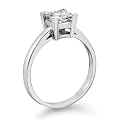 Diamond Engagement Ring in Platinum - Certified, Princess, 1.03 Carat, I Color, VS2 Clarity