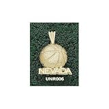 Nevada Wolf Pack Solid 10K Gold ''NEVADA'' Basketball Pendant