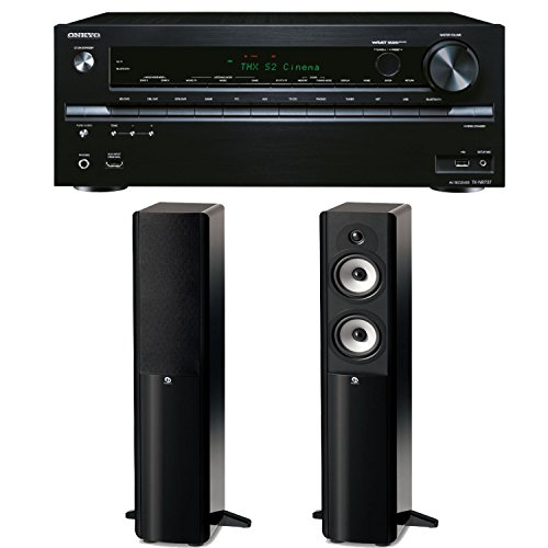 Onkyo TX-NR737 7.2-Channel Network A/V Receiver Plus A Pair of Boston Acoustics A 250 Two-Way Floorstanding Speakers