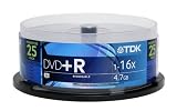 TDK 4.7GB 16x DVD+R (25 Pack)