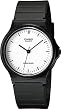 Casio Men's Classic Analog MQ24-7E Black Resin Quartz Watch with White Dial