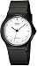 Casio Men's Classic Analog MQ24-7E Black Resin Quartz Watch with White Dial