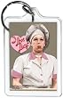 I Love Lucy Chocolate Factory Mirror Lucite Key Chain