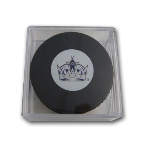 NHL Los Angeles Kings Souvenir Hockey Puck with Puck Square