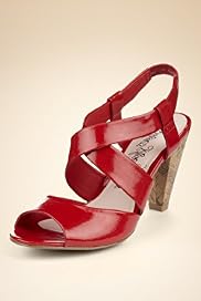 Crossover Strap Peep Toe Slingback Sandals
