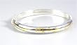 STERLING SILVER BANGLE BRACELET 60mm x 55mm x 7mm