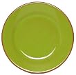 Terracotta Glazed Pottery Sweet Pea Green Salad Plate 8.5"D Set / 2