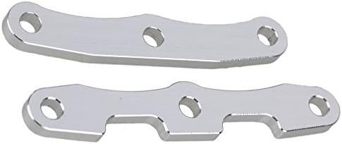 Mxfans Silver Aluminum Alloy SLA005 SLA004 Front &amp; Rear Arm Brace Upgrade Parts for TRAXXAS SLASH 4x4 Short Truck