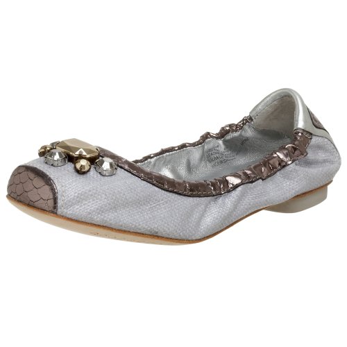 Apepazza Women's Alvar Flat,Grey,6 M US