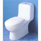 Bundle-76 Carvelle One Piece Round Front Toilet (2 Pieces) Finish: White
