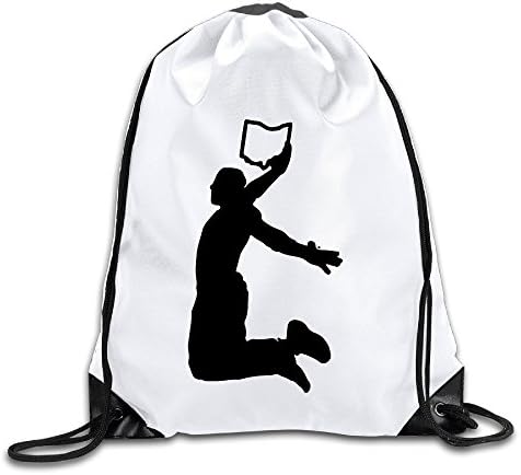 King Dunk Cleveland Map Drawstring Backpack Bag Gym Sack