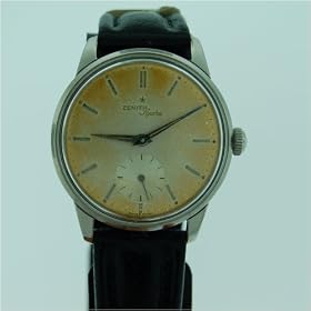 Vintage Antique watch: Zenith Sport, St.Steel, Windup, 1950's by Swiss