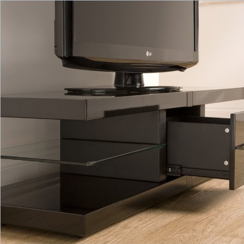 Techlink Echo TV stand Black with contrasting detailing On Sale