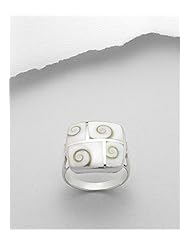 Shell Ring In 92.5 Sterling Silver