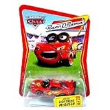 kids and infants educational toys item: Disney / Pixar CARS Movie 1:55 Die Cast Race-O-Rama Package Spin Out Lightning McQueen