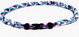 Titanium Necklace 20 Inch PURPLE,AQUA AND WHITE