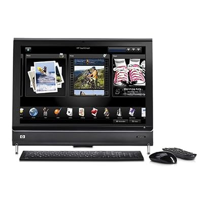 HP TouchSmart IQ816 All-in-One Desktop PC (2.1 GHz Intel Core 2 Duo T8100 Processor, 4 GB RAM, 750 GB Hard Drive, Blu-ray Drive, Vista Premium) Black