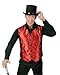 Funny Fashion Mens Sparkly Red Flashy Show Biz Musical Halloween Costume Vest Sales