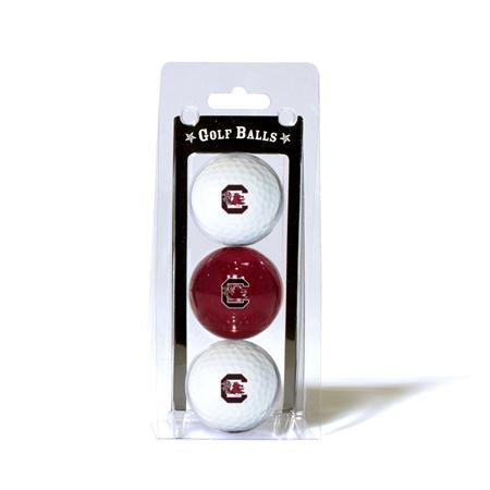 South Carolina Gamecocks Usc Ncaa Team Logo 3 Golf Ball Pack