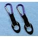 (2) Water Bottle Holders W/ Purple Aluminum Carabiner Attachments