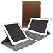 BoxWave iPad 3 Swivel Stand Case – Synthetic Leather iPad 3 Folio Case with 360 Degree Rotating Mechanism for Landscape or Portrait with Adjustable Viewing Angle Stand – iPad3 Cases and Covers (Classic Brown)