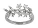 10k White Gold Diamond Star Ring (.08 cttw, I-J Color, I2-I3 Clarity)