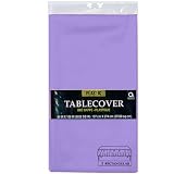 Lavender Plastic Rectangular Tablecover - 54