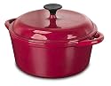 Range Kleen 5-Quart Red Round Dutch Oven