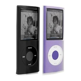 Morfica Silicone Case Twin Pack for 4G iPod Nano - Clear and Black