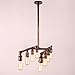 UNITARY Brand Vintage Metal Water Pipe Island Chandelier Max 320W with 8 Lights Copper Finish