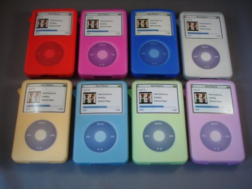 Silicone Skin Case for iPod 5th Gen Video 30 60 80 GB- 8 Color Variations