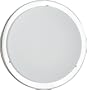 Eglo 82945A Planet 1 Light Wall/Ceiling Light Fixture, Chrome/Frosted Opal