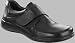Footprints Schuhe 'Kiel' aus Naturleder in schwarz mit mittlerem Fussbett