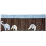 Blue Elephant Window Valance