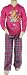 Disney Girls 2-6x Princess Fleece Hoodie and Plaid Pant Set, Pink Doll, 6