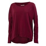 41n47BhkABL. SL160  womens casual clothing|Hurley Juniors Solid Luxe Long Sleeve Shirt   Zanzibar M