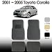 2000 2001 2002 2003 2004 2005 Car Toyota Corolla Floor Mat
