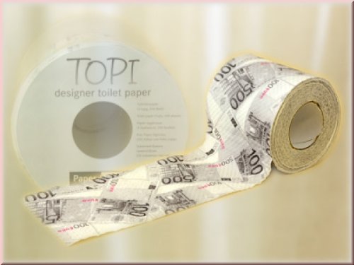 Toilettenpapier Motiv Euro-Geld